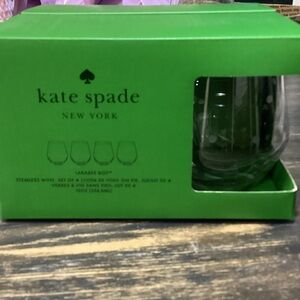 Kate Spade Lenox Larabee Dot Stemless Glasses